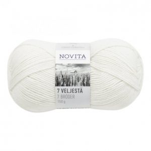 Novita 7 Veljestä Kirkkaanvalkoinen Lanka 150 G