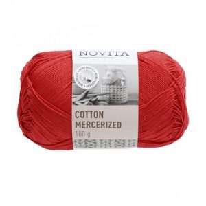 Novita Cotton Mercerized Vadelma Lanka 100 G