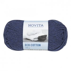 Novita Eco Cotton Tummansininen Lanka 100 G