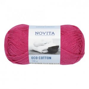 Novita Eco Cotton Vadelma Lanka 100 G