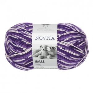 Novita Nalle Garden Liila / Luonnonvalkoinen Lanka 100 G