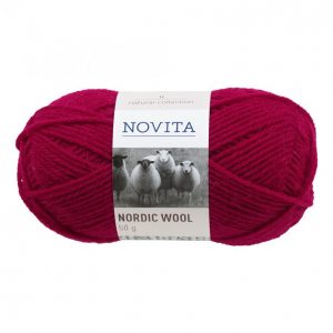 Novita Nordic Wool Tummanpunainen Lanka 50 G